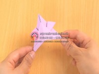 Gấp giấy origami hình chiếc mũ của Samurai